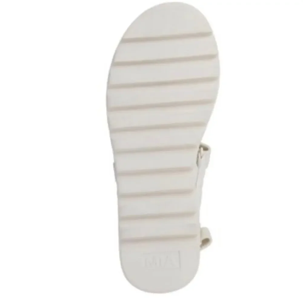 MIA Mady Platform Sandals White Tie Dye Lug Sole Ankle Strap Women Size 10 NWB